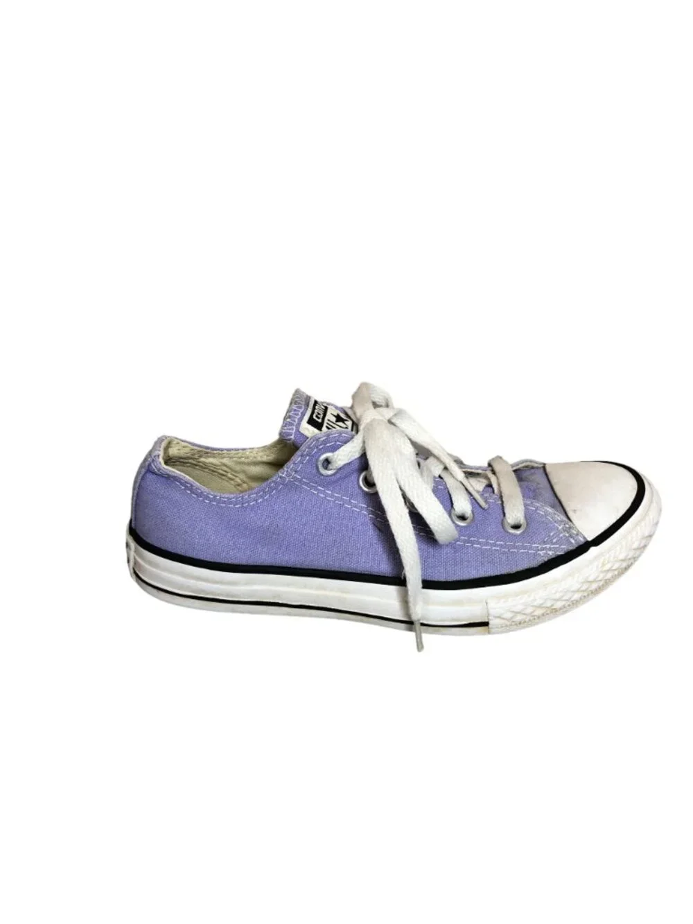 Converse All Star Chuck Taylors Purple White Girls 1 Low Top Sneakers Shoes